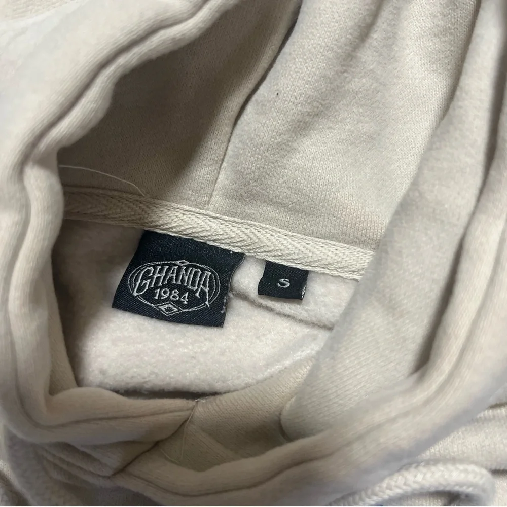 Ghanda Co. Adult Ocean State Cream Rocky Hoodie Unisex Size Small